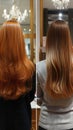 Hair treatment transformation From sick and cut to healthy