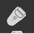 Hair trimmer clipper icon for web and mobile