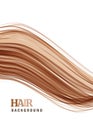 Hair vector background Royalty Free Stock Photo