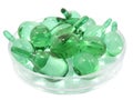 Hair vitamin serum capsule in container