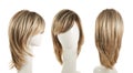 Hair wig over the mannequin head Royalty Free Stock Photo