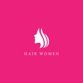 Hair women logo template