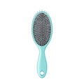 Hairbrush comb realistic icon isolated. 3d hair brush, barber and hairdresser tool