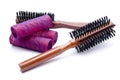 Hairbrush and curler