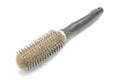 Hairbrush with lost hairs with clipping path