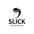 Haircut Logo Slick Manly Baber Shop for Gentleman