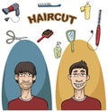 A haircut set