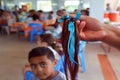 Haircutting ceremony in Matavera Rarotonga Cook Islands