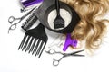 Hairdresser Accessories for coloring hair Royalty Free Stock Photo