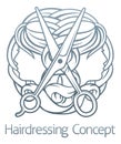 Hairdresser Stylist Hair Salon Concept Royalty Free Stock Photo