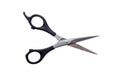 Hairdressers scissors on white background Royalty Free Stock Photo