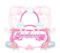 Hairdressing salon card