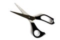 Hairdressing scissors on a white background, close-up, isolate Royalty Free Stock Photo