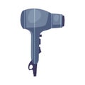 Hairdryer, Hairdresser Tool, Barber Supplies for Styling Professional Haircut Cartoon Style Vector Illustration