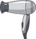 Hairdryer Icon in flat style. Vector Illustration