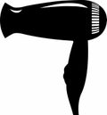 Hairdryer Icon in flat style. Vector Illustration