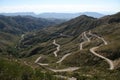 Hairpin bends in the Andes Royalty Free Stock Photo