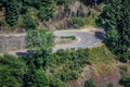 Hairpin curve Royalty Free Stock Photo