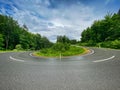 Hairpin Curve Through Forest Royalty Free Stock Photo