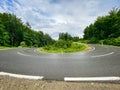 Hairpin Curve Through Forest