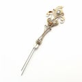 Contemporary Fairy Tale: Silver And Gold Hairpin Inspired By Emir