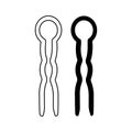 Hairpin icon Royalty Free Stock Photo