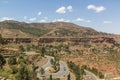 Hairpin road in Tigray region, Ethiop