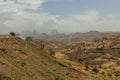 Hairpins on road B30 in Tigray region, Ethiop