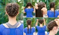 Hairstyle plaits for sports