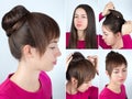 Hairstyle twisted bun tutorial