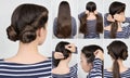 Hairstyle twisted buns tutorial