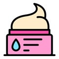 Hairstyling gel icon vector flat