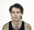 Hairy attractive man Royalty Free Stock Photo