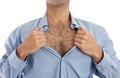 Hairy chest Royalty Free Stock Photo