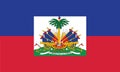 Vector illustration of the official flag of Haiti. The flag of haiti is the national flag of the Republic of Haiti. Royalty Free Stock Photo