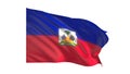 Haiti Flag national flag on white background. Royalty Free Stock Photo
