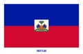 Haiti Flag Vector Illustration on White Background. Haiti National Flag Royalty Free Stock Photo