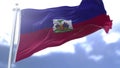 Haiti flag waving against the sky