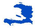 Haiti map - Republic of Haiti Royalty Free Stock Photo