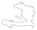 Haiti Outline Map