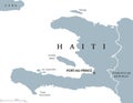 Haiti political map