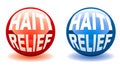 Haiti relief balls Royalty Free Stock Photo