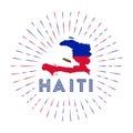 Haiti sunburst badge.