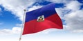 Haiti - waving flag - 3D illustration