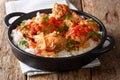 HaitianÃ¯Â¿Â½StewedÃ¯Â¿Â½ChickenÃ¯Â¿Â½Poule en Sauceserved with white rice in Royalty Free Stock Photo