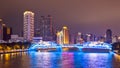 The Haizhu bridge night scenes 2 Royalty Free Stock Photo