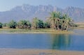 The Hajar Mountains are one of the highest mountain range in the Arabian Royalty Free Stock Photo