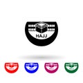 Hajj, kaaba multi color icon. Simple thin line, outline of ramadan icons for ui and ux, website or mobile application