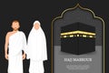 Hajj Mabrour background with Kaaba