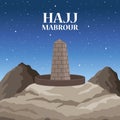 hajj mabrour lettering poster